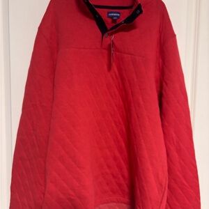 Club Room Red Quilted Mock Neck
